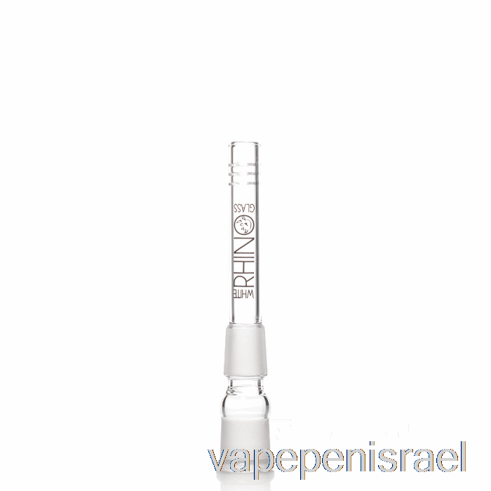 חד פעמי Vape ישראל קרנף לבן 19/19 זכוכית למטה 4 אינץ'